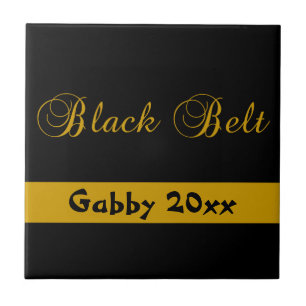 Personlig Martial Arts Black Bälte Tile Kakelplatta