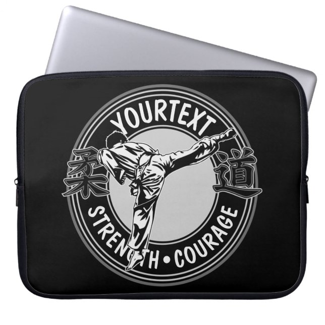 Personlig Martial Arts JUDO Japan Combat Sport Laptop Fodral (Framsidan)
