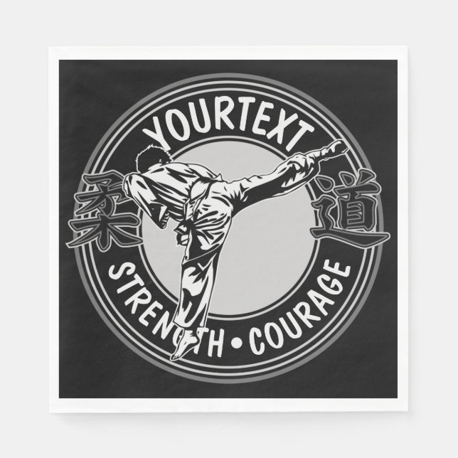 Personlig Martial Arts JUDO Japan Combat Sport Pappersservett (Framsidan)