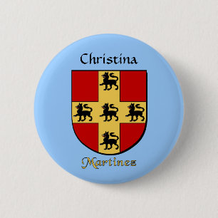 Personlig Martinez Historical Shield Knapp