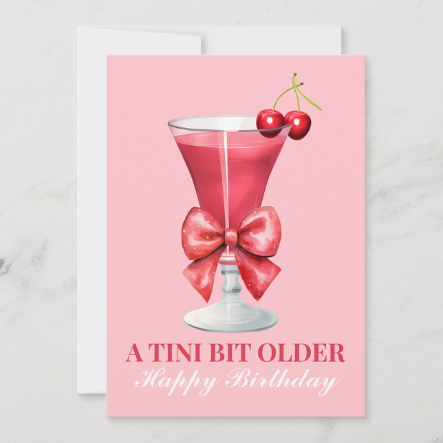 Personlig Martini Grattis på födelsedagen Card Kort (Framsida)