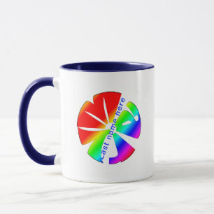 Personlig "Mary" Namn Rainbow Coffee Mugg