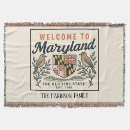 Personlig Maryland-kastfilt Filt