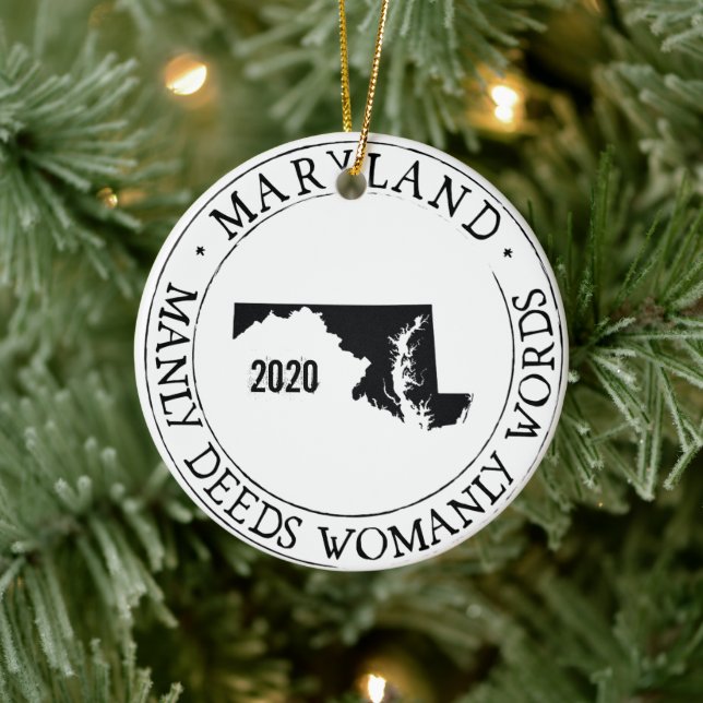 Personlig Maryland Ornament (Träd)