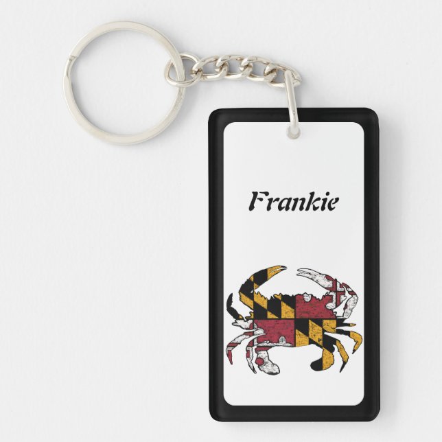 Personlig Maryland Statlig flagga Blue Crab (Framsidan)