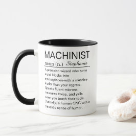 Personlig maskinistdefinition mugg