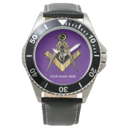 Personlig Masonic Gifts | Freemason Brotherown Armbandsur