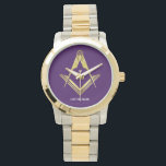 Personlig Masonic Gifts | Freemason Watches Armbandsur<br><div class="desc">Söker du efter personlig-masoniska gåvor som du kan anpassa med ditt namn eller en av broderns namn på? Här är lila och guld friemason-klockor som du kan förvandla till en unik gåva till ge på din officerslinje vid den årliga installationen av officerare eller vid något särskilt tillfälle.. Klassdesignen har en...</div>