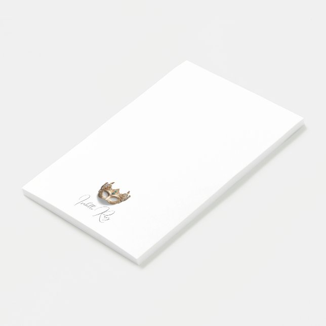 Personlig Masqueramask Post-it Block (Vinklad)