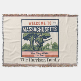 Personlig Massachusetts kastfilt Filt