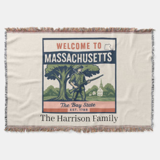 Personlig Massachusetts kastfilt Filt