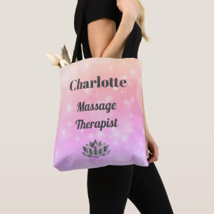Personlig Massage Therapist pastel design Tygkasse