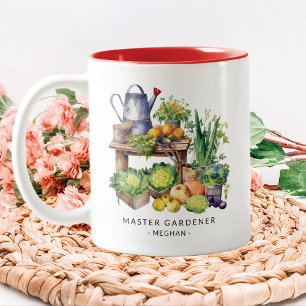 Personlig Master Gardener Två-Tonad Mugg