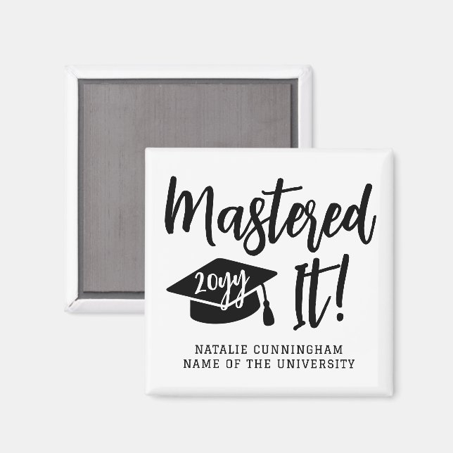 Personlig Masters Degree Studenten har härjat den Magnet (Front/Back)