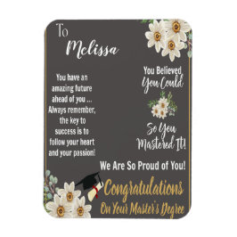 Personlig Master's Degree Studenten Magnet