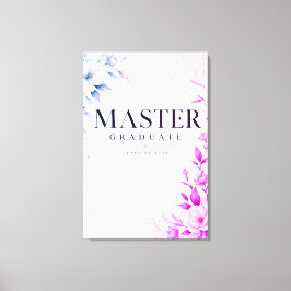 Personlig Masterutexaminerad Klass 2026 Canvastryck