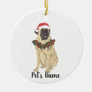 Personlig Mastiff jul Julgransprydnad Keramik