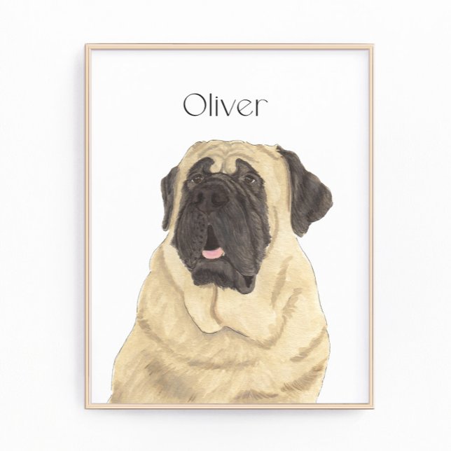 Personlig Mastiff Porträtt Art Fototryck (Skapare uppladdad)