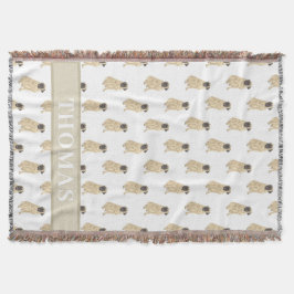 Personlig Mastiff Rosa & White Filt