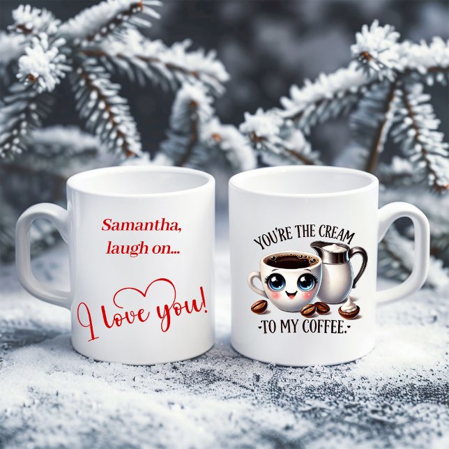 Personlig mat-puns-mugg Söt jag älskar dig present Kaffemugg (Personalized Food Pun Mug Cute I Love You Gift)