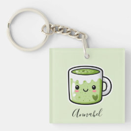 Personlig Matcha-dryck och tårta