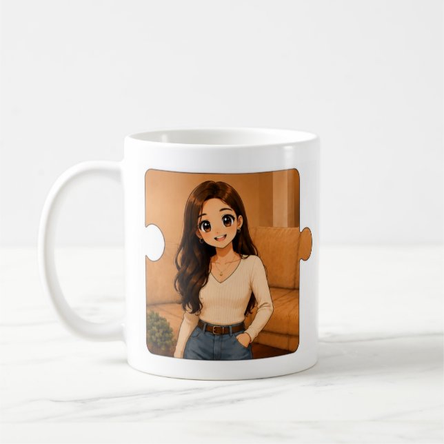 Personlig matchande kaffemugg (Vänster)