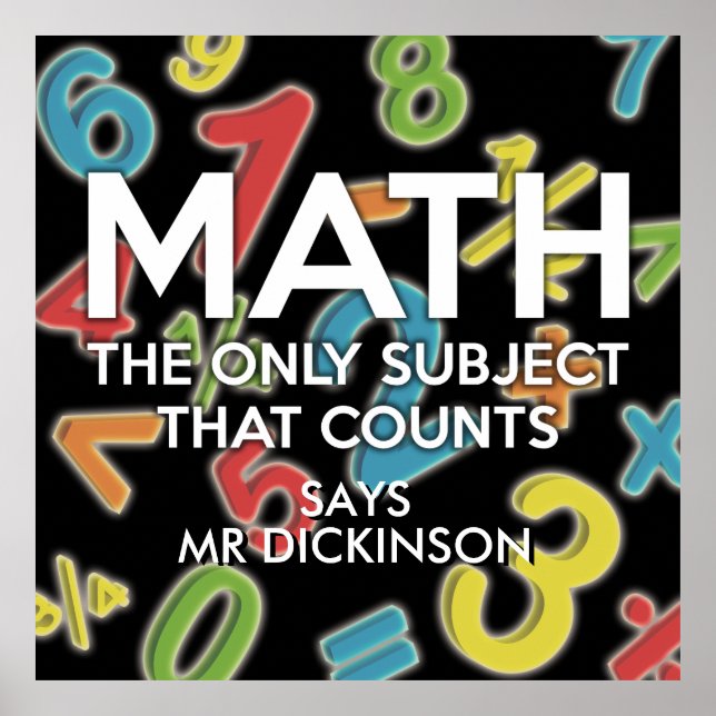 Personlig matematik är det enda ämnet som räknas poster (Framsidan)