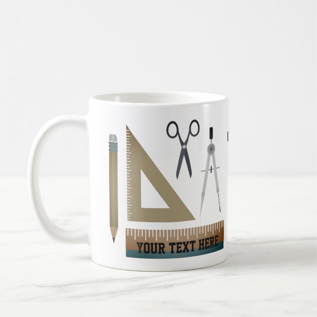 Personlig Math Teacher Gift Mugg (Vänster)