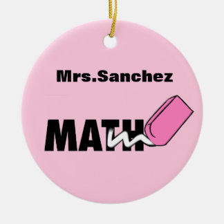 Personlig Math Teacher Ornament