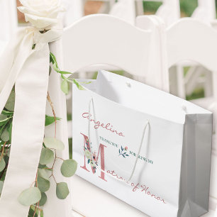 Personlig Matron of Honor Blommigt Tack