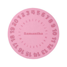 Personlig Matta med Alphabet Number Gräns