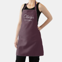Personlig Mauve Kitchen Apron Gift