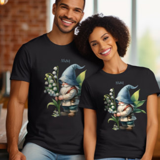 Personlig May Birth Month Garden Gnome T Shirt