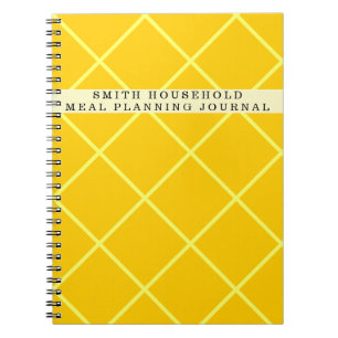 Personlig Meal Planning Journal Anteckningsbok