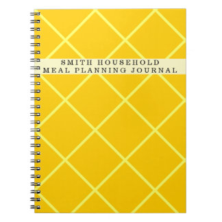 Personlig Meal Planning Journal Anteckningsbok
