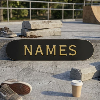 Personlig med efternamn eller smeknamn på dem mini skateboard bräda 18,5 cm