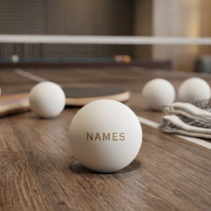 Personlig med efternamn eller smeknamn på dem pingisboll
