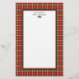 Personlig med färgad julklapp brevpapper