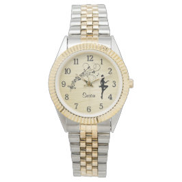 Personlig med högstegstreck med siffror armbandsur