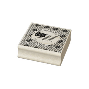 PERSONLIG MED KÄRLEK USA FLAGGA STÄMPEL