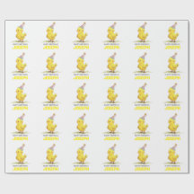 Personlig med liten Chick som slår Pappra födelsed