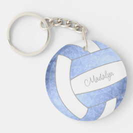 personlig med ljusblå volleyball