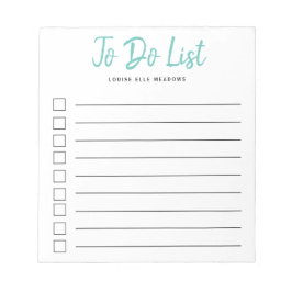 Personlig med lodrät linje för Aqua-pensel att gör Anteckningsblock