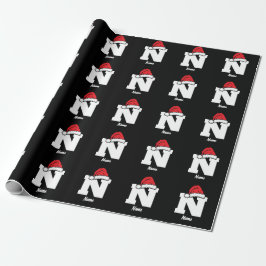 Personlig med Namn Anpassningsbar - Monogram jul Presentpapper
