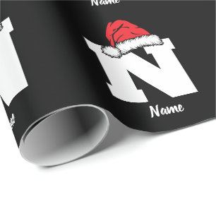 Personlig med Namn Anpassningsbar - Monogram jul Presentpapper