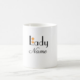 Personlig med namn LADY Present Kaffemugg