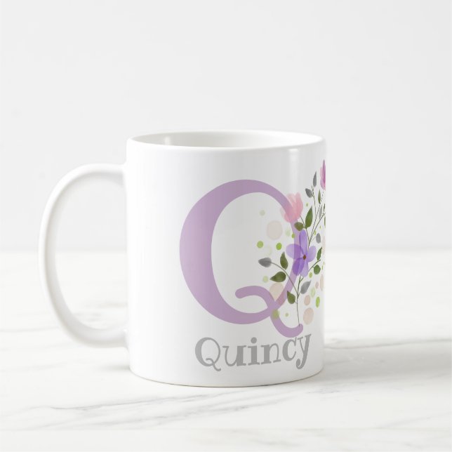 Personlig med Namn och första början. Kaffemugg (Vänster)
