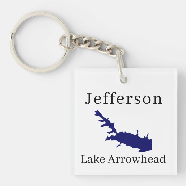 Personlig med namn Sjö Arrowhad Karta (Framsidan)