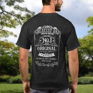 Personlig med Namn, Underbarare Pappa-gåva T Shirt