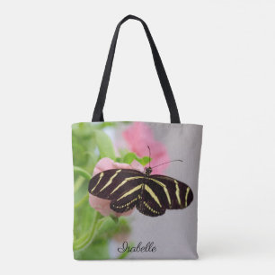 Personlig med Namn Zebra Longwing Butterfly Tygkasse